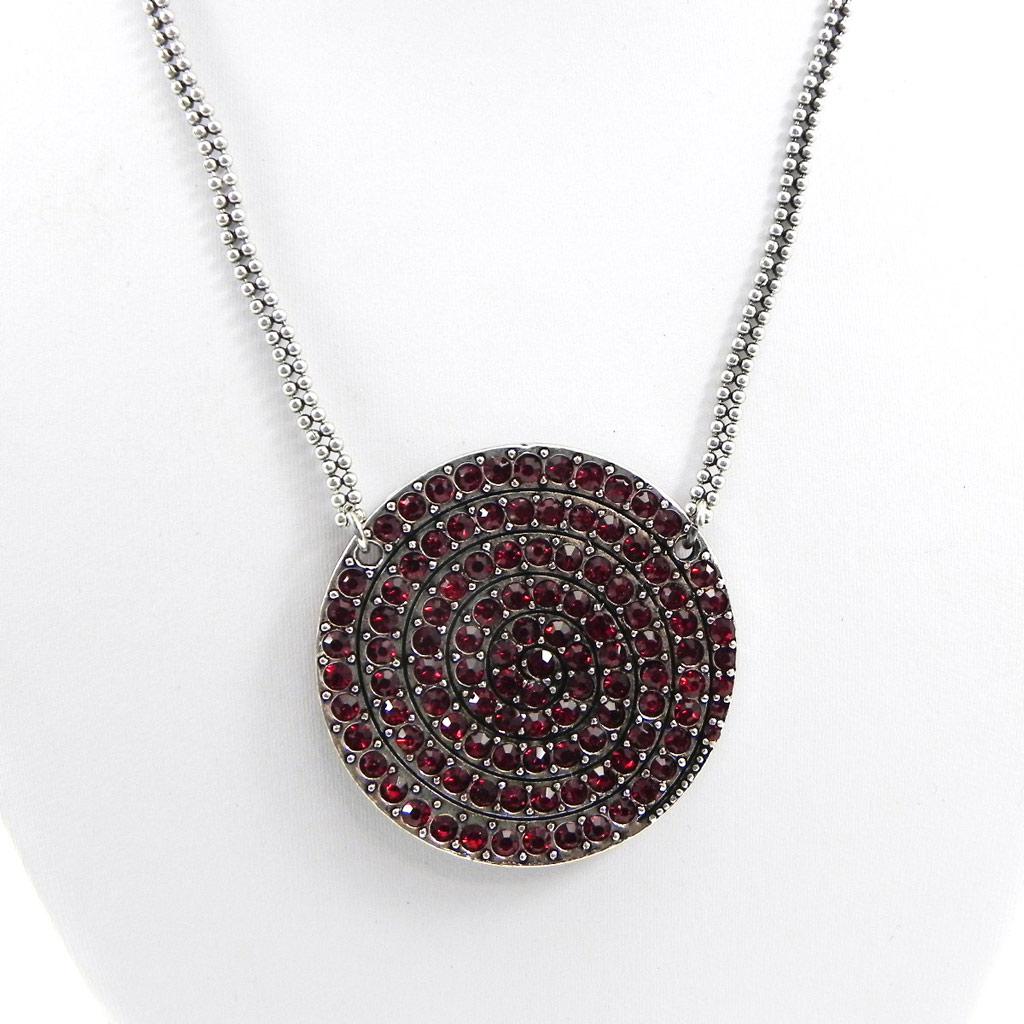 NOA [G8322] - Collier Créateur 'Sissi' rouge