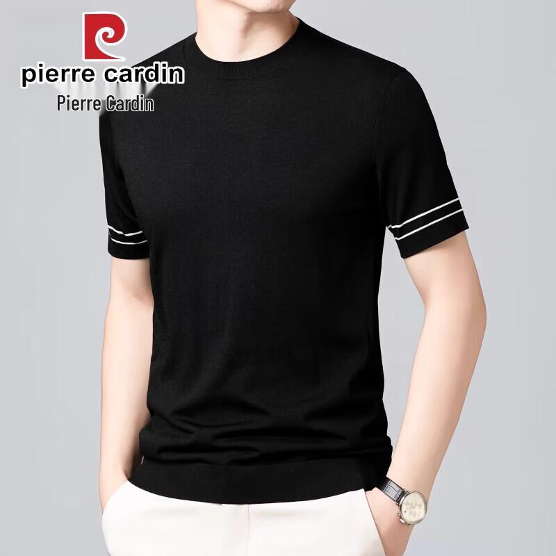 

Pierre Cardin Men s Mulberry Silk Blend Cool-Feel Short Sleeve T-Shirt XL