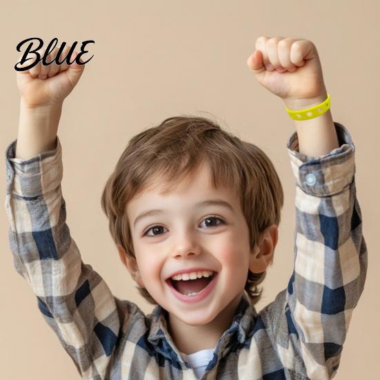 Silicone Bracelet for Children 2 Pcs Charm Bracelets Kids Adjustable