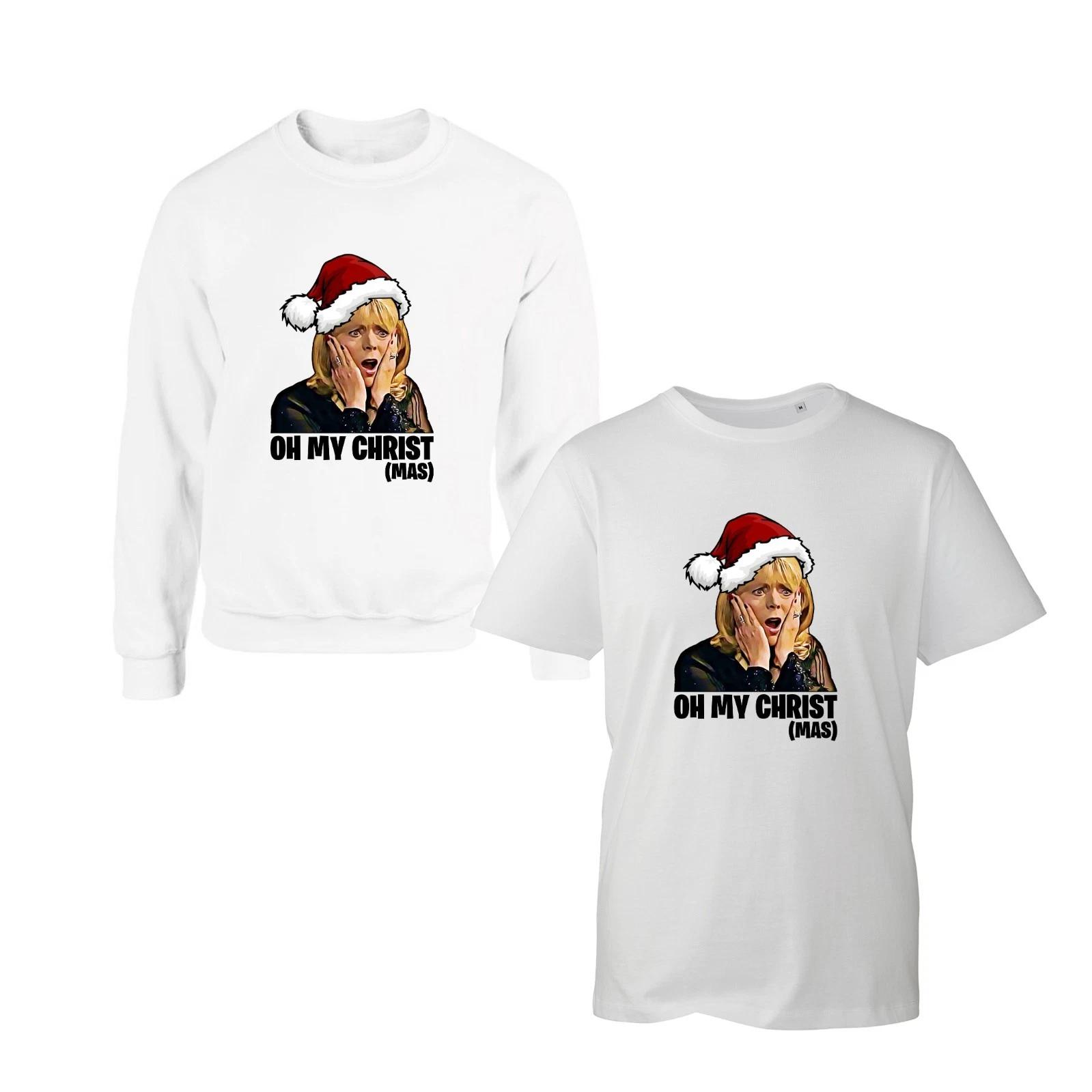 Oh My Christ-Mas Gwen Ugly Christmas Jumper, Funny Santa Xmas Unisex T-Shirt M