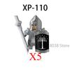 Medieval Military Noble Knights Building Blocks Figures Accessories Helmet Armor Shield Sword MOC Bricks Toys Friends Gifts