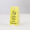 Acrylic Desk Sign "Just Work Here " - Humorous Office Decor Unisex Gift For Coworkers Versatile Room Decor