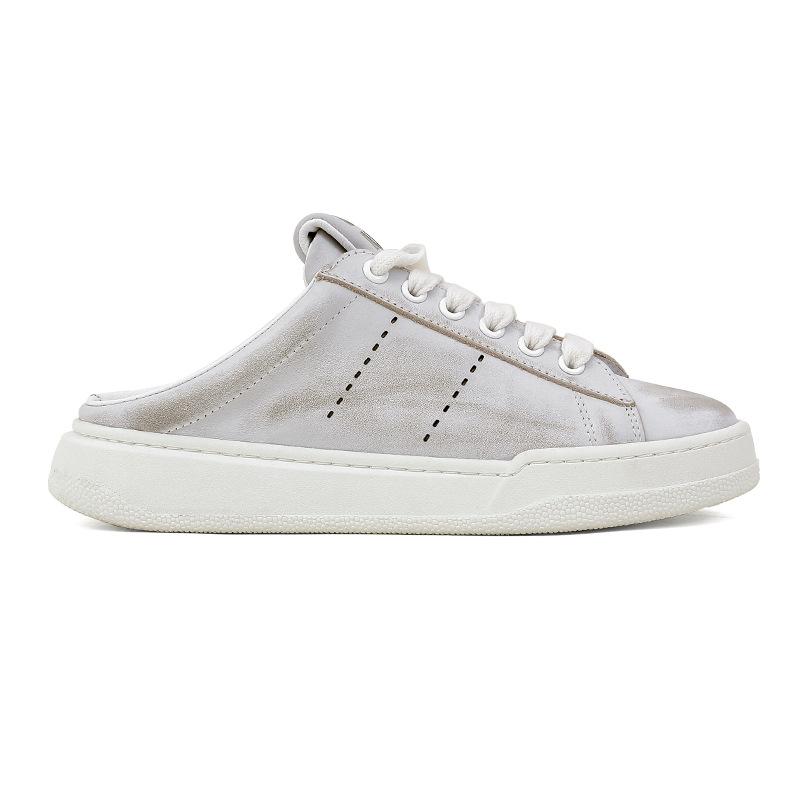 Cowhide version high-end leather old shoes small dirty shoes 2025 new thick-soled casual little white shoes women's board shoes