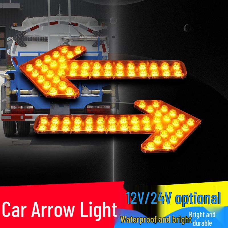 LED Car Arrow Turn Signal & Warning Lights - 12/24V Vehicle Direction Indicators Arrow Light Controller