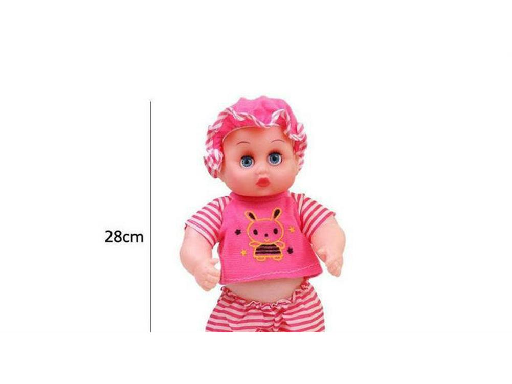 Baby Girl Doll Stroller with Light and Sound - Pretend Play Birthday Gift