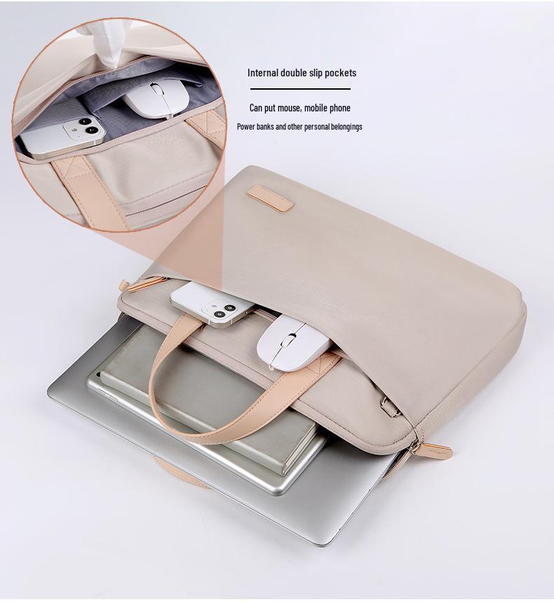 Women's Lightweight Macaron Laptop Bag, Sleek Design, Ideal for Business Commutes