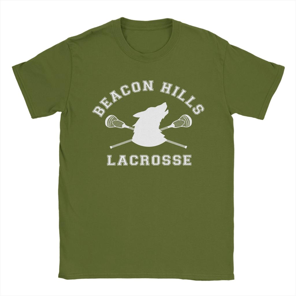 Teen Wolf Beacon Hills Lacrosse Teen Wolf  T Shirt  Cotton Clothing Vintage Short Sleeve Round Collar Tees Plus Size T-Shirt