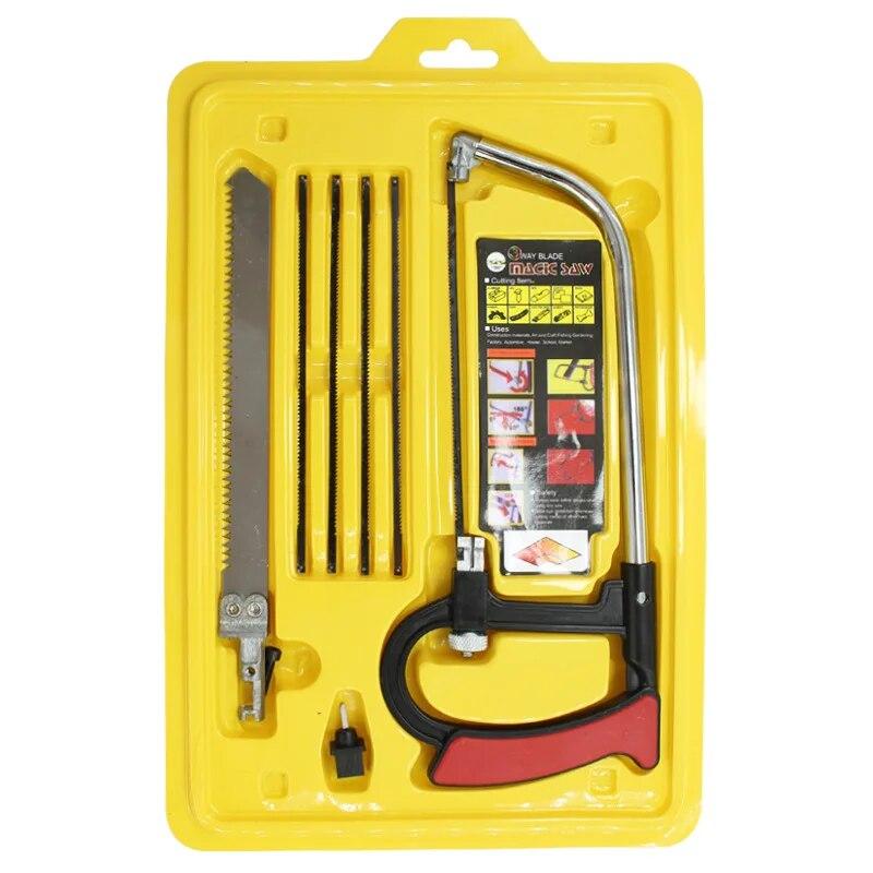 7pcs/Set Hand DIY Steel Saw Metal Wood Glass Saw Multi Purpose Woodworking Tools