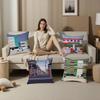 World Premium Printing Pillow Case Sofa Living Room Bedroom Double-sided Printing Square Cushion Nap Time Pillow Case