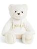 Authentic Harrods Henry Bear White Logo Teddy Bear Plush Toy, 29cm [Parallel Import]