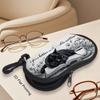 Nylon Zonnebril Opbergtas met Sleutelhanger Zonnebrilhouder Zonnebril Pouch Bril Accessoires