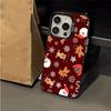 Christmas Gingerbread Winter Snowflake Gift Phone Case For iPhone 17 16 15 14 Pro Max 13 12 11 XS X XR 7 8 Plus 16e 17 Air Cover