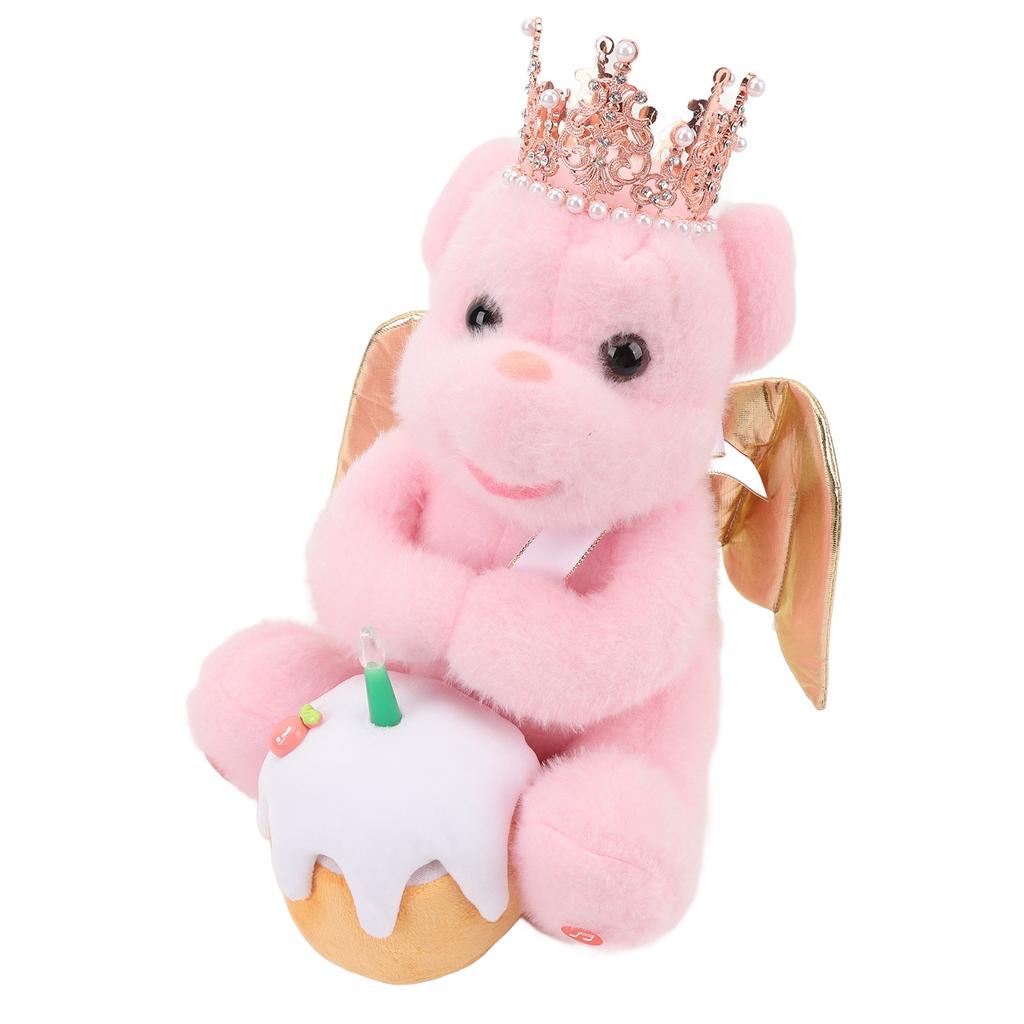 Sing Plush Bear Cute Musical Interactive Educational Toy Electric Stuffed Toy Bear for Birthday