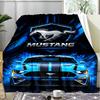 1PC Mustang Flannel Blanket, Use for Birthday/Holiday Gift, Soft Blanket for Sofa/Bed/Camping/Office/Tourism Use,All Seasons