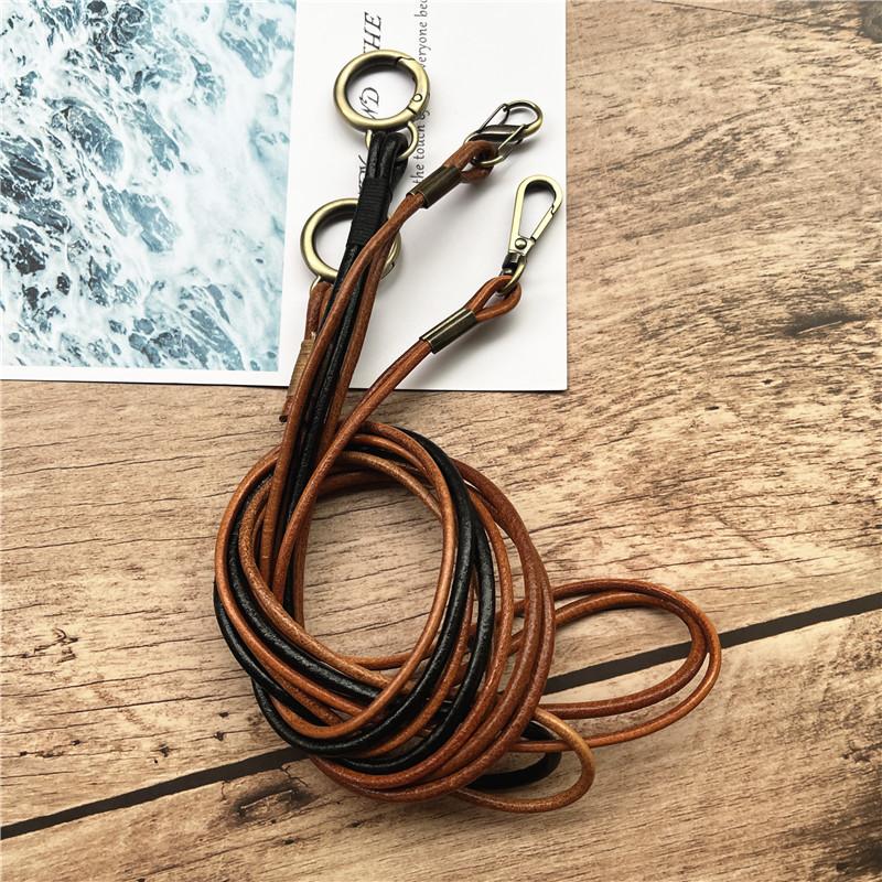 Originální kožený pásek na krk pro mobilní telefon Držák na klíče Lanyard na klíče Držáky na ID odznaky Pásky na krk pro telefon s kroužkem na klíče Pro iPhone