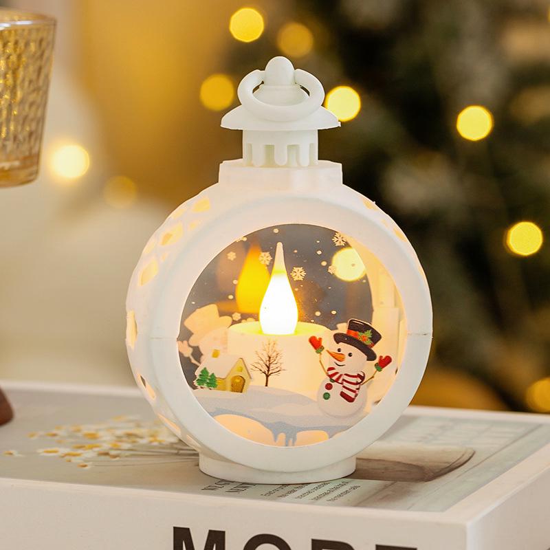 Vintage Luminous Christmas Night Light Ornaments for Tabletop Party Decorations & Gifts