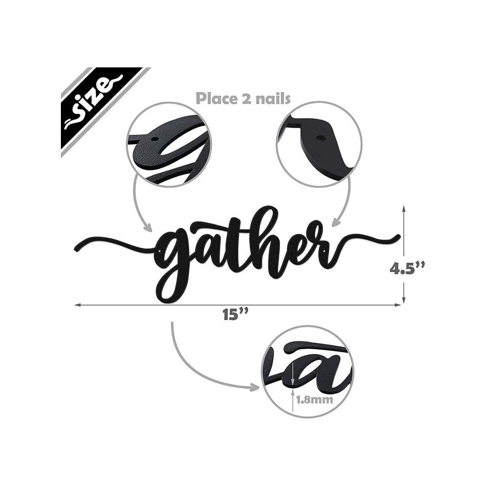 Wrought Iron Wall Art Decor, Metal Sculpture Home Hanging, 3D Flower Craft 1PC