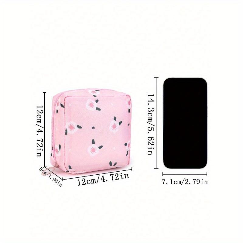 1PC Cute Cartoon Multi-Purpose Waterproof Storage Bag - Big Capacity Sanitary Napkin Storage Bag Cosmetic Storage Bag Student Travel Essentials