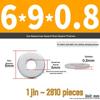 Extra Large Galvanized Metal Flat Washer - Thickened Round Screw Washer M6-M16