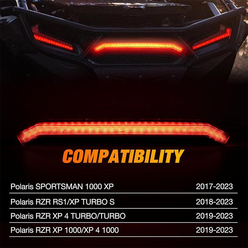 RZR XP Red Tail Brake Light Rear Center Accent Lamp Taillight for Polaris RZR XP 1000 Turbo Sportsman 1000 XP 2019 2020 2021