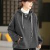 2025 Women's Winter Woolen Hooded Sweatshirt with Inner Velvet Layer - Thick, Warm Pullover Hoodie (Style 1011)