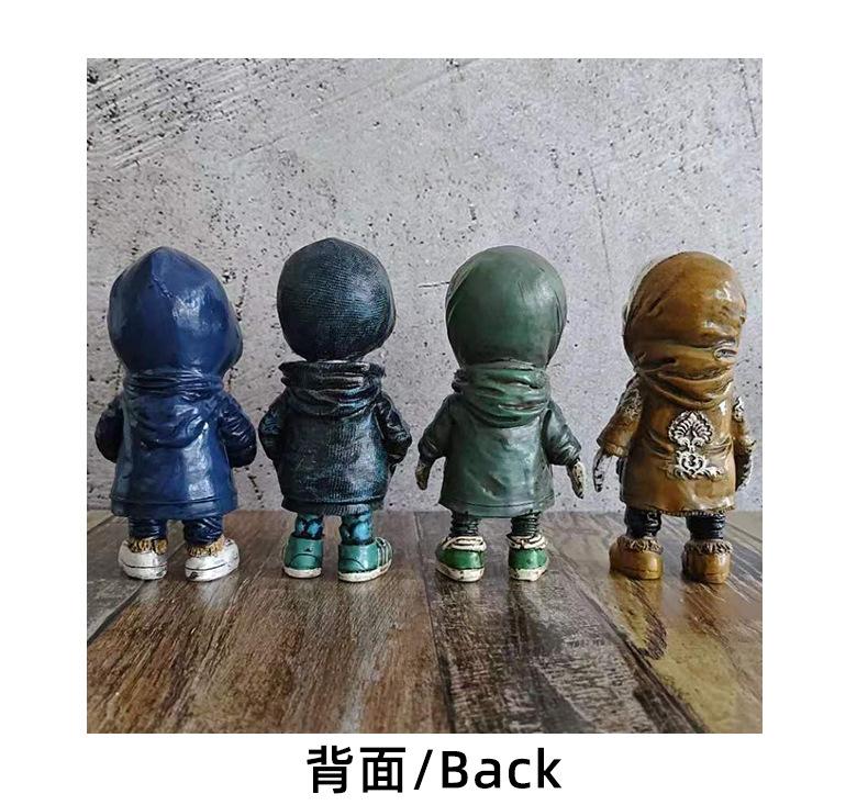 Cool Skeleton Figurines, Stylish Resin Decorative Dolls