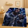 26 Style Top Hip Hop Rapper Star Cartoon Art Flannel Blanket,Ultra Soft Warm Plush Throw for Home Bedroom Bed Sofa Cover Office