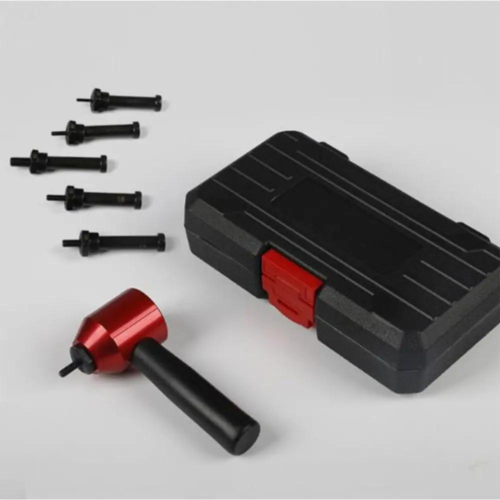 26Pcs Rivet Nut Drill Adaptor M3 M4 M5 M6 M8 Metric Mandrel Rivet Nut Thread Insert Aluminum Drill Attachment Tool Set