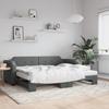 Vidaxl Sofa Rozsuwana, Ciemnoszara, 90X200 Cm, Tkanina