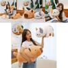 Adorable Brown Capybara Plush Toy Transforming Cat Doll Soft Stuffed Animal Gift