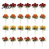 Easy Care Artificial Flowers for Seasonal Display Mums Outdoor, UV Resistant Fake Fall Chrysanthemums Exquisite Blooms Table Centerpiece Marigold