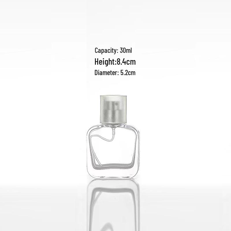 50ml Transparent Glass Perfume Spray Bottle