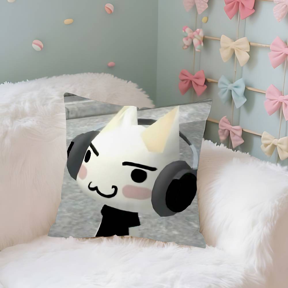 

YYoshitomoNNara Y2K Aesthetic Case Plush Fabric Soft Pillowcase Double Sided Print Cushion Cover Household Gifts 40X40cm