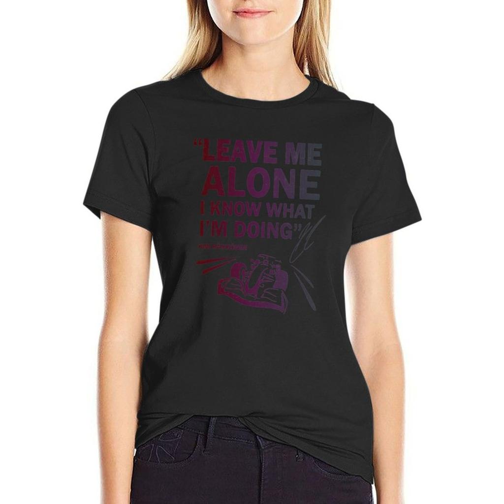 Leave Me Alone Kimi Raikkonen F1 T-Shirt Summer Tops Summer Clothes White T-Shirt Dress For Women Sexy