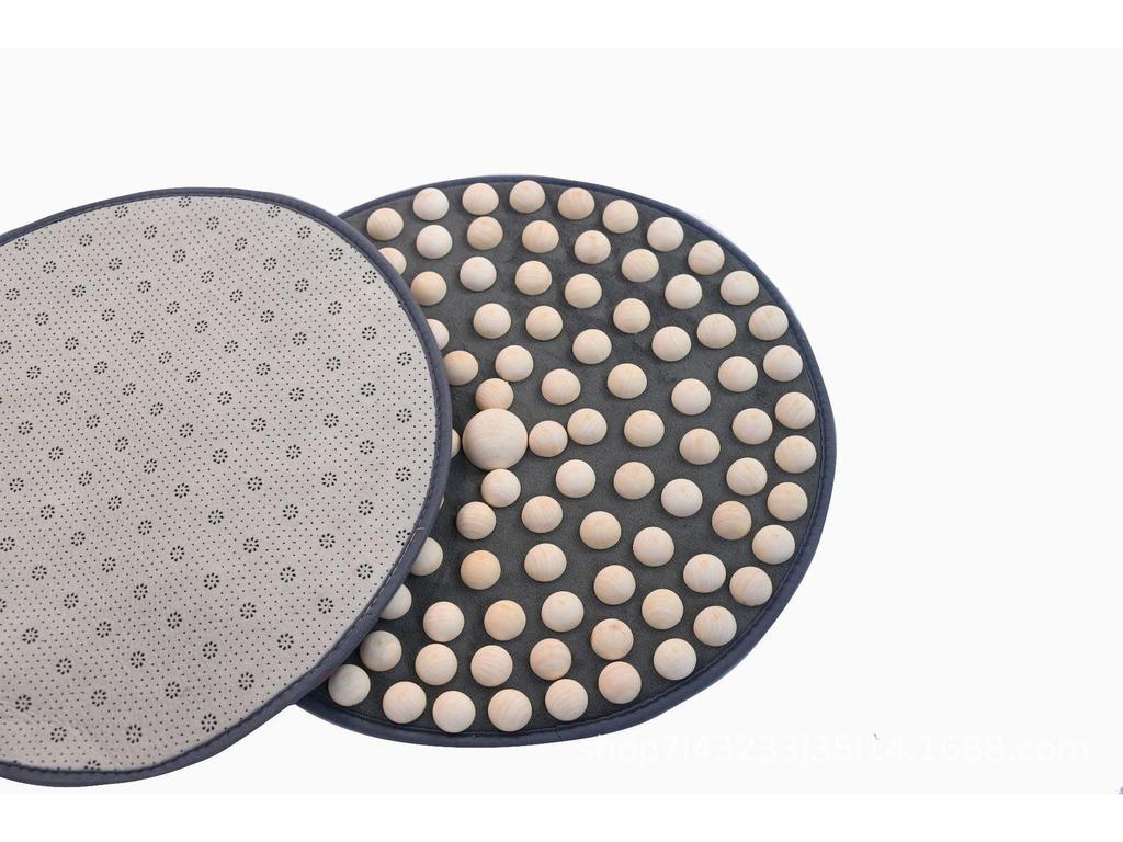 Acupressure Foot Mat: Solid Wood Traditional Chinese Medicine Floor Mat for Unblocking Meridians and Indoor Massage.