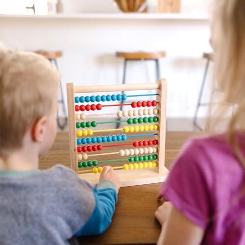 Melissa & Doug Wooden Math Toy Abacus, Authentic Product 0493