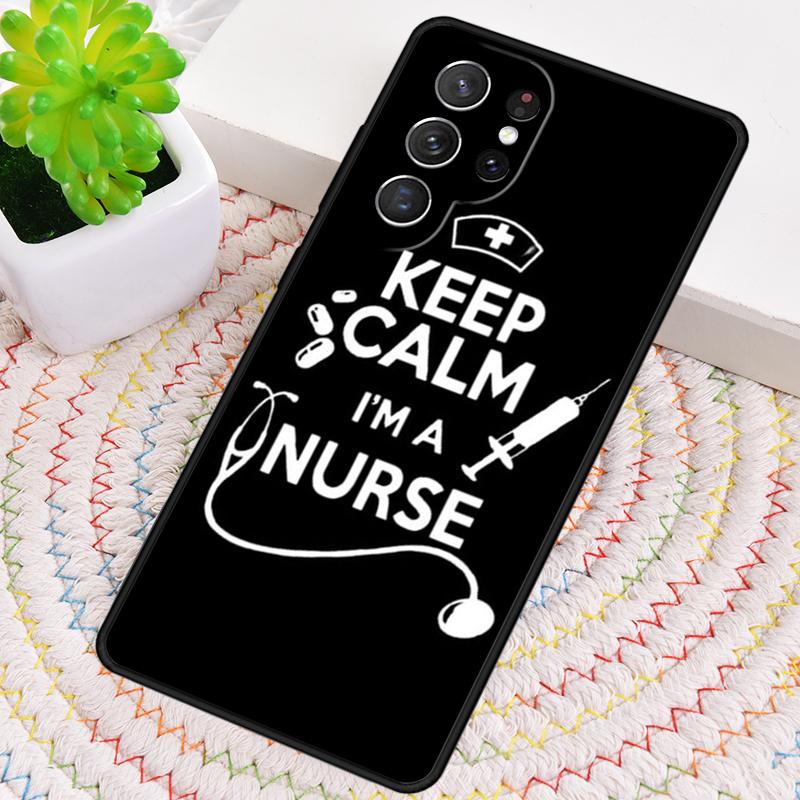 Medicine Keep Calm I'm Nurse soft Silicone Phone Case For Samsung Galaxy note 10 pro S26 S25 S24 S23 S22 S21 Plus Ultra Cover