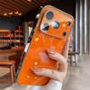 Original Glass Window Case For iPhone 17 16 15 14 13 12 Pro Max Air Shockproof Plating Armor Glossy Lens Protection Cover