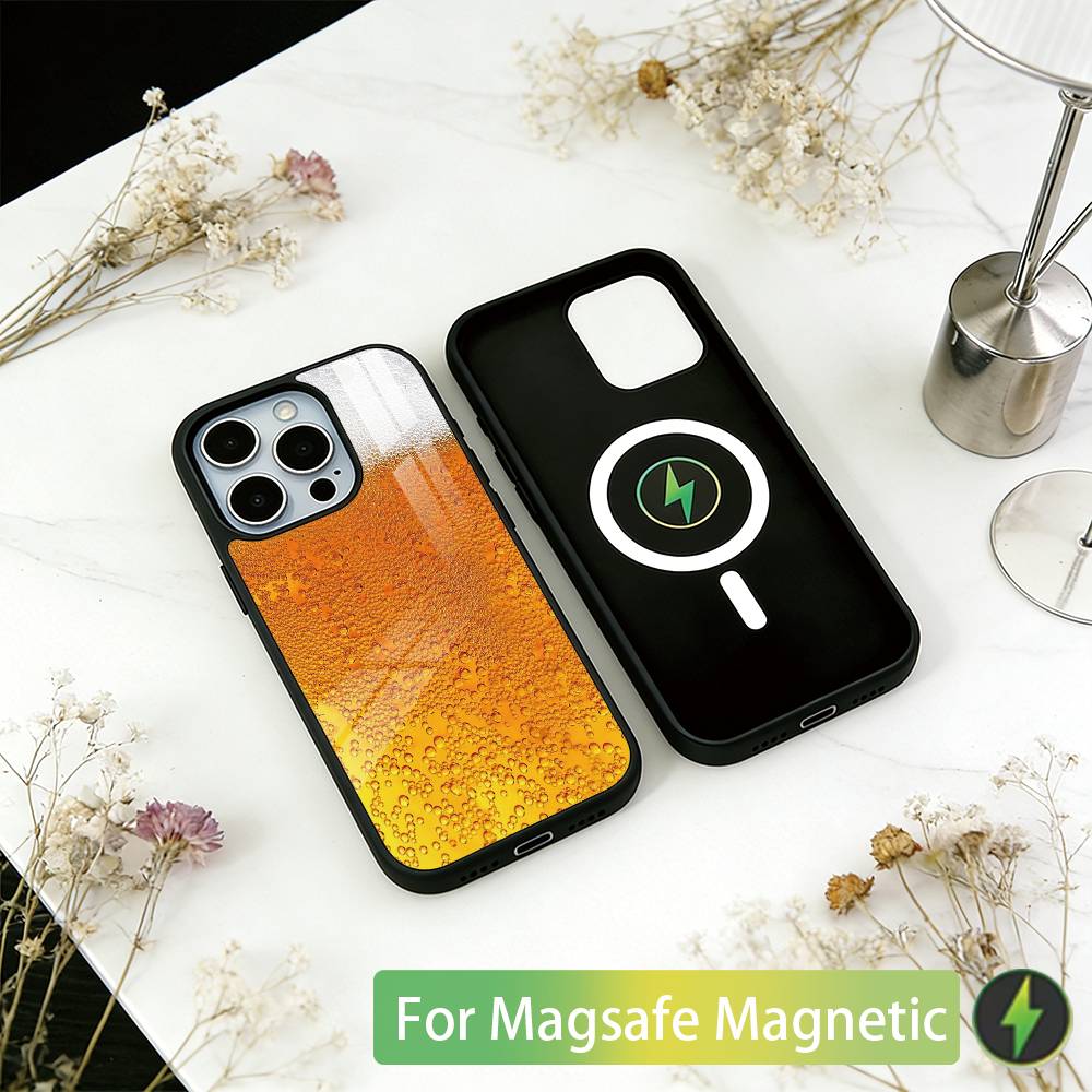 Lnteresting Beer Printing Phone Case For iPhone17,16,15,14,13,12,11 Plus,Pro Magnetic For Magsafe Wireless Charging