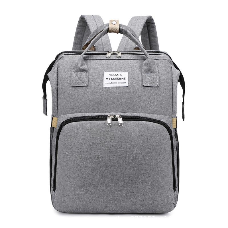 Upgraded Foldable Mummy Backpack: Multifunctional Large-Capacity Baby Bed