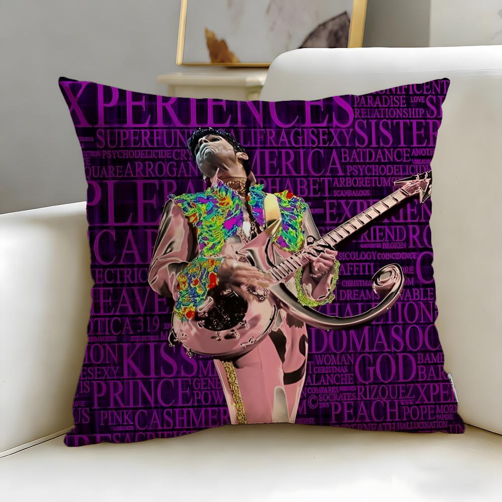 classic singer Prince Cushion Cover Soft & Easy-Wash Pillow Case – Versatile for Couch, Bed, Travel and Office