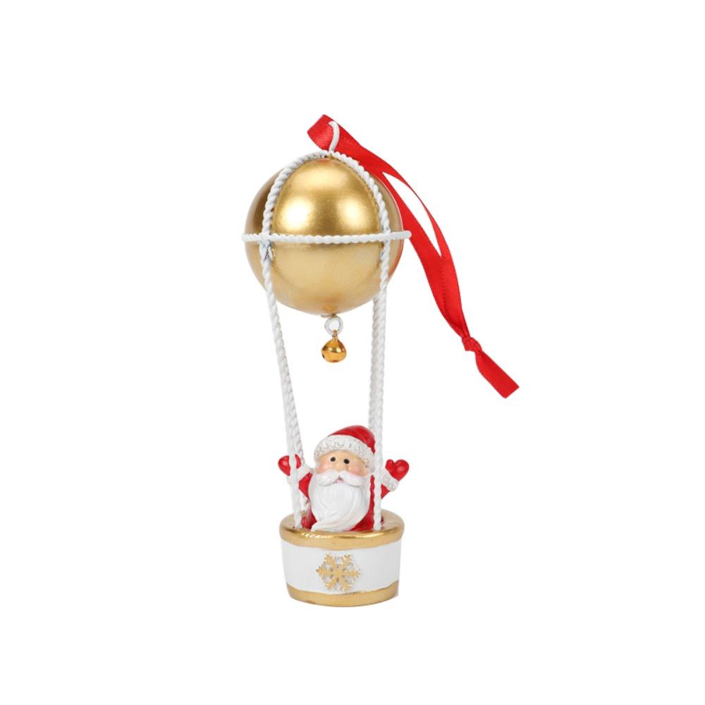 with Bell Christmas Hanging Elk Hot Air Balloon Xmas Ornament Ball Cute Xmas Decor New Year Party