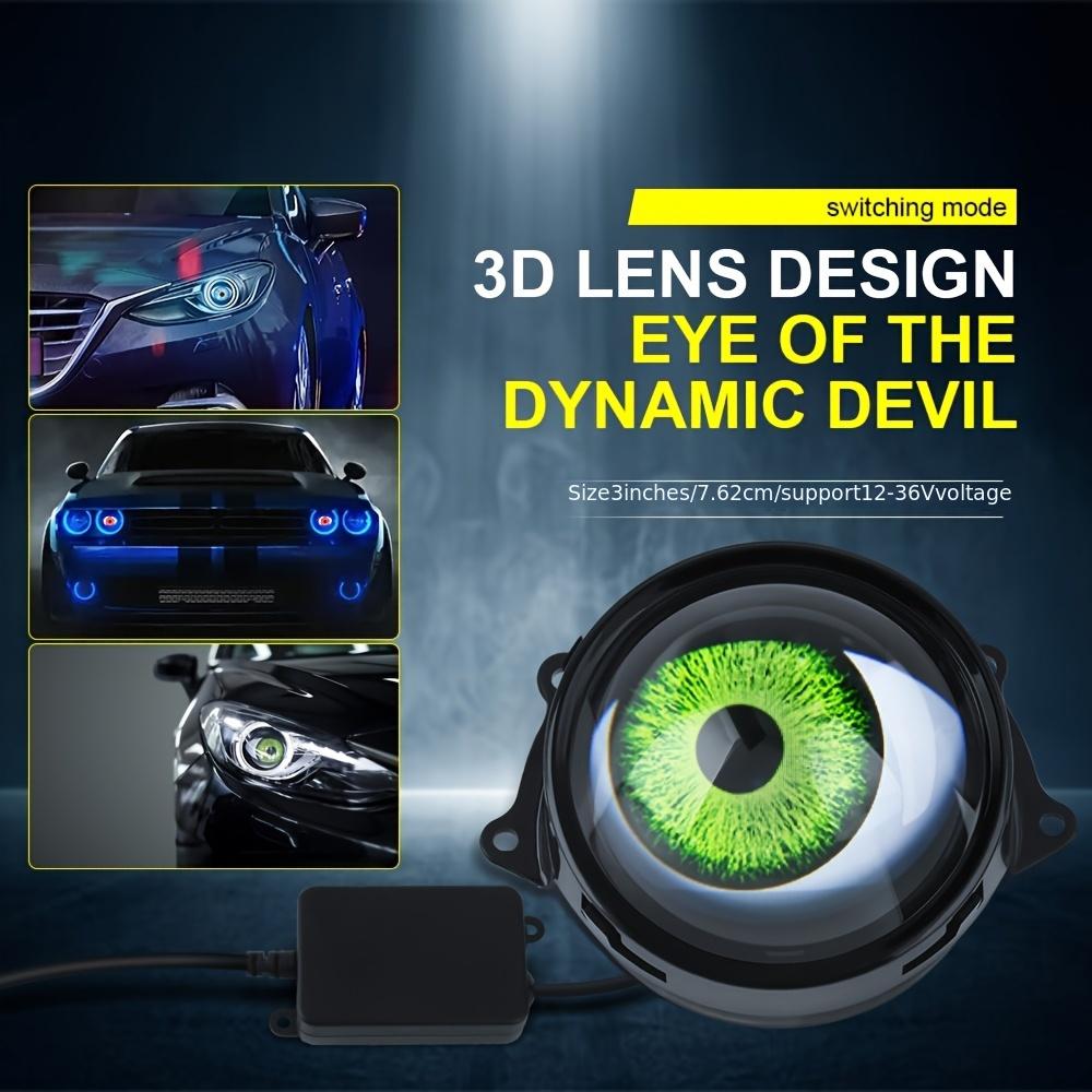 Dynamic Devil Eyes 3 Inch LED Lights 33 Models 12-36V Eyes Retrofit Kits for Car Motorcycle Accessories
