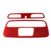 For Chevrolet Camaro 17-19 Red Carbon Fiber Roof Reading Light Panel Cover Trim