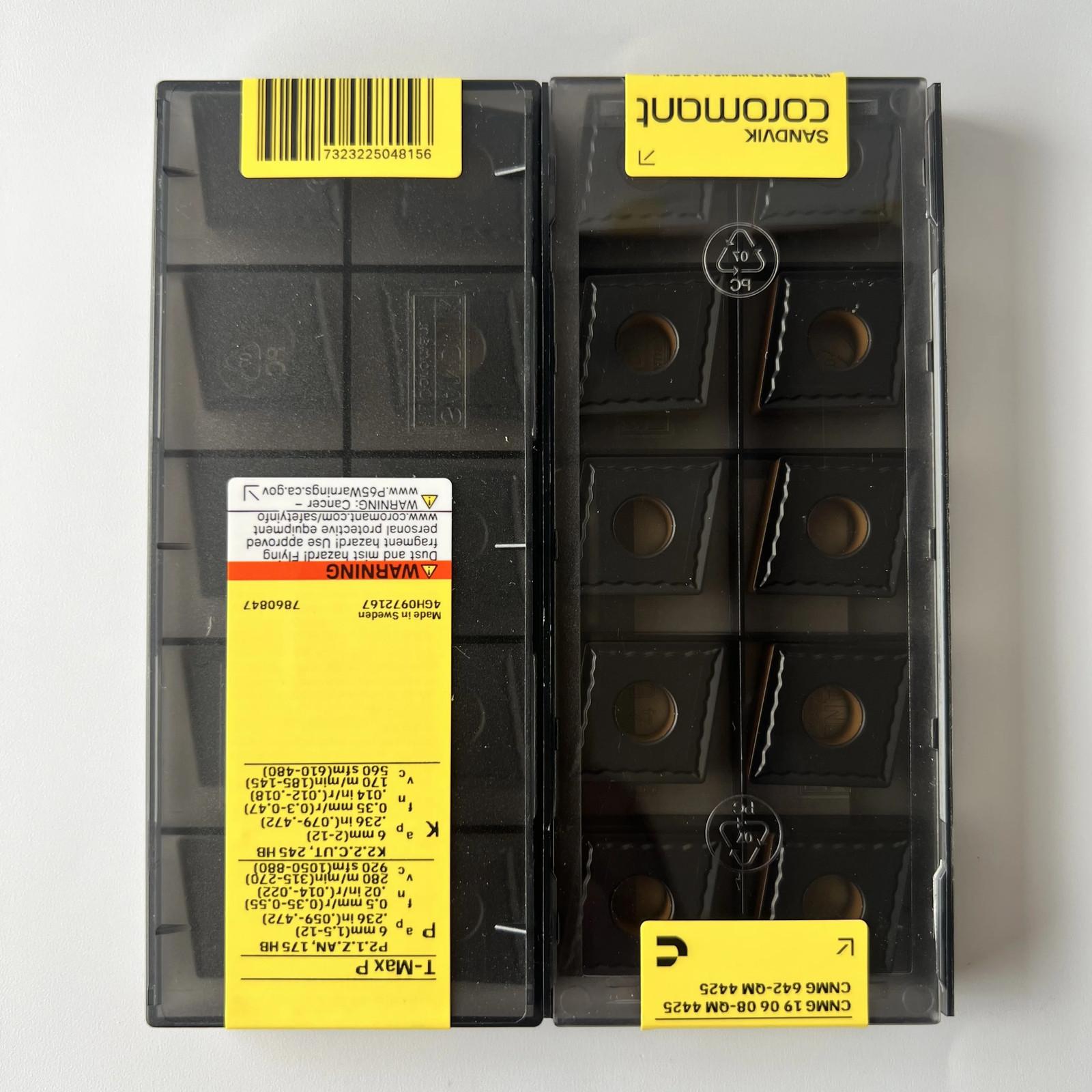 

SANDVIK / CNMG190608-QM 4425 / Industrial indexable Carbide Inserts 10 Pcs