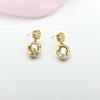 French Baroque Pearl Dangle Earrings with Silver Needle - High-End Luxury Design