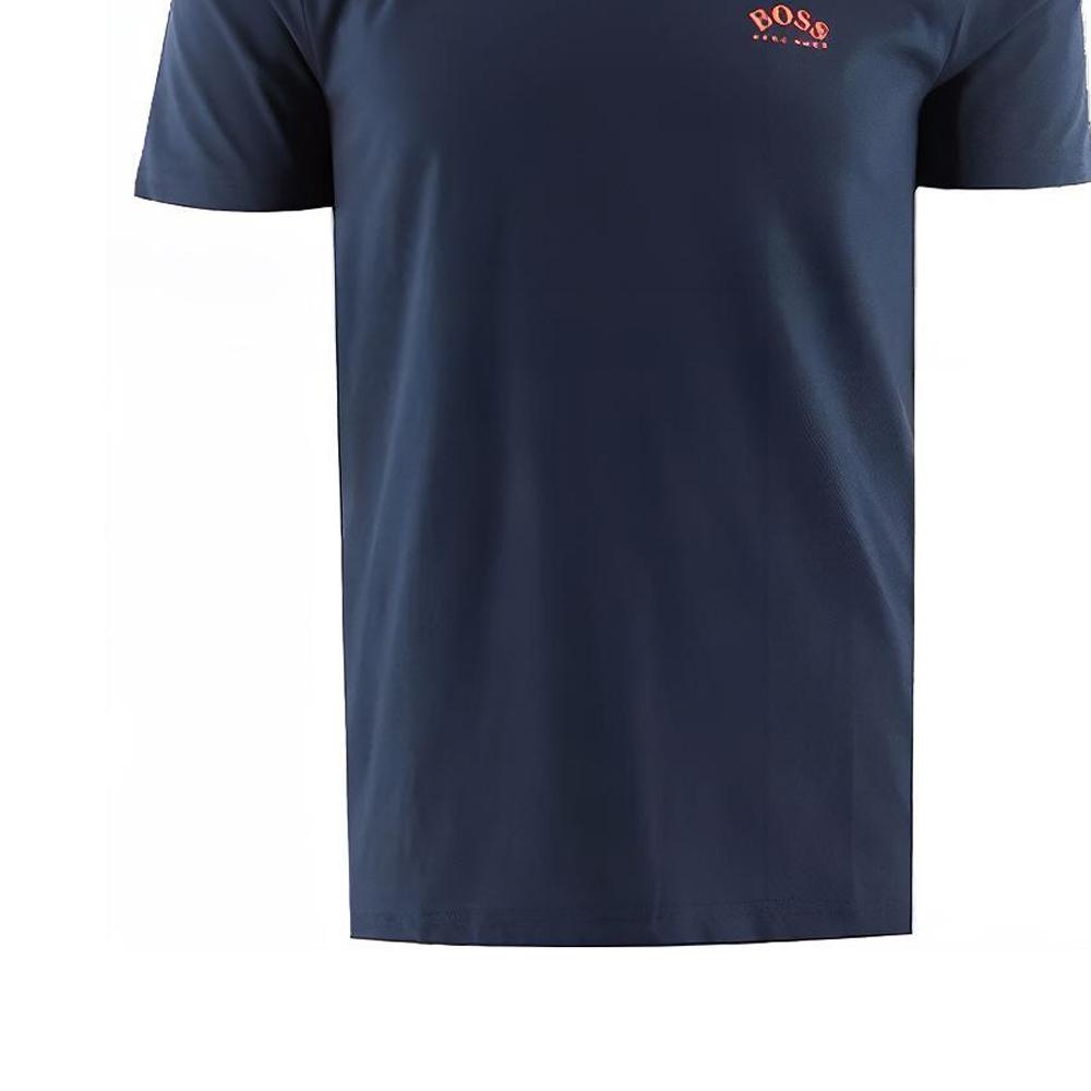Hugo Boss T-Shirts Men's Dark Blue Crew Neck Moderate Straight Fit 50412363-432