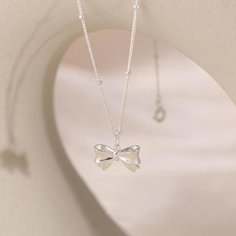 Blingbling Crystal Diamante Bowknot Necklace Clavicle Chain Gifts for Girls Present Sexy Diamante Clavicle Chain