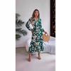 Casual Waist Cinched Long Sleeved Dress