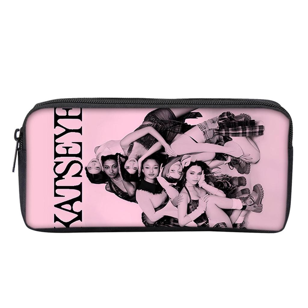 Kpop Katseye Versatile Pencil Case for Students and Children